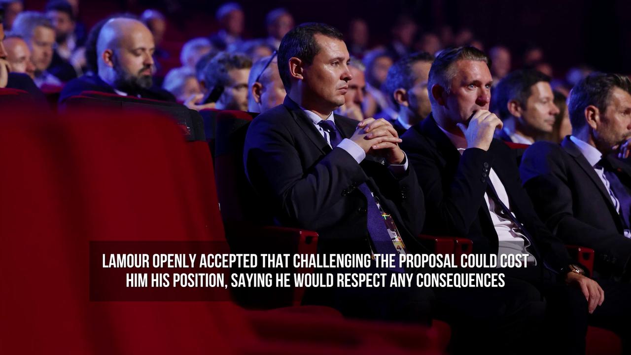 Video thumbnail for FIFA Chief Sacked After Criticising Infantino's World Cup Plan.