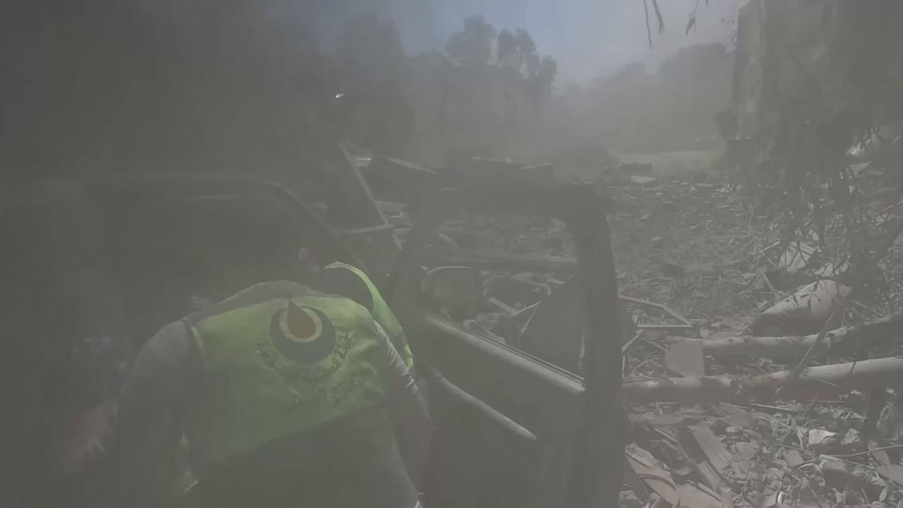 Video thumbnail for Lebanon: MOMENT - Israeli drone strike hits ambulance in southern Lebanon, 3 injured.