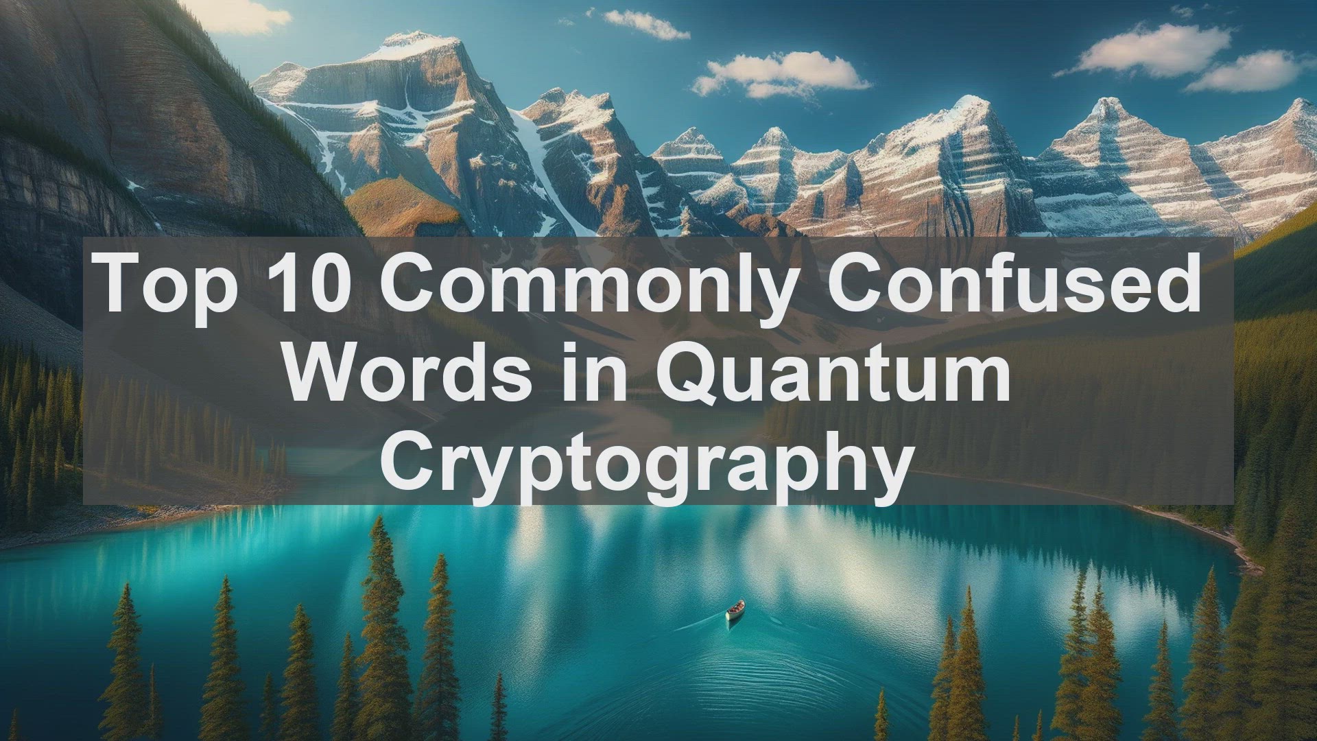 'Video thumbnail for Top 10 Commonly Confused Words in Quantum Cryptography'