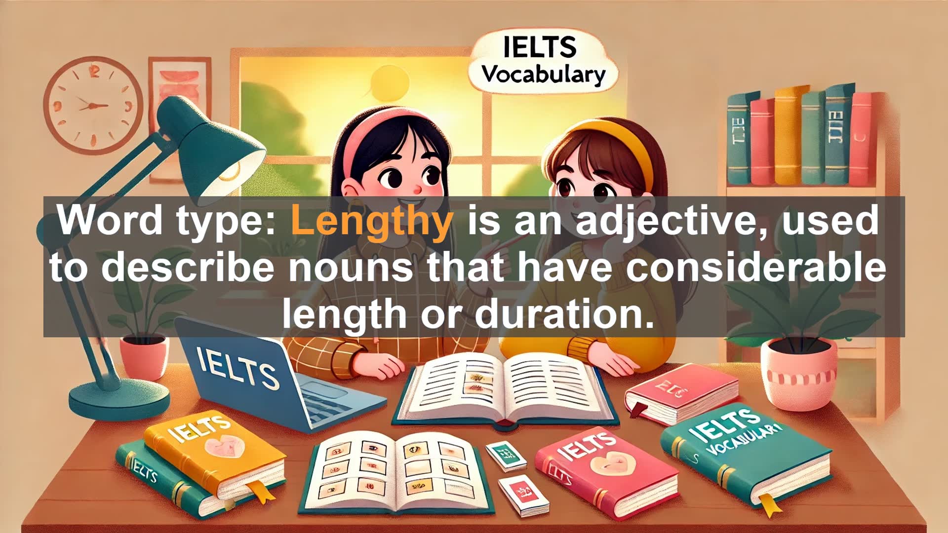 'Video thumbnail for 5000 Must Know IELTS 8.0 Vocabulary - Understanding 'Lengthy': Boost Your IELTS Vocabulary'