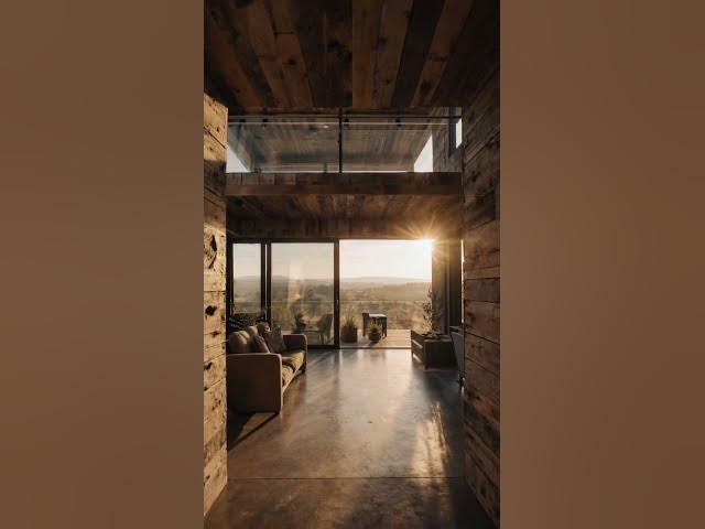 Video thumbnail for Modern Rustic Ranch Tour: Reclaimed Wood & Glass Balcony Charm  #tinyhome #rusticdesign