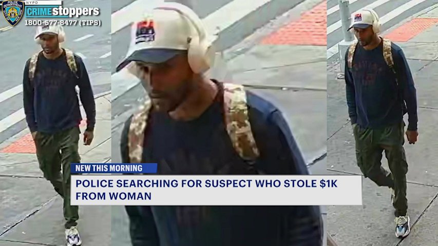 Video thumbnail for Man wanted for stealing bag containing $1K in The Bronx
