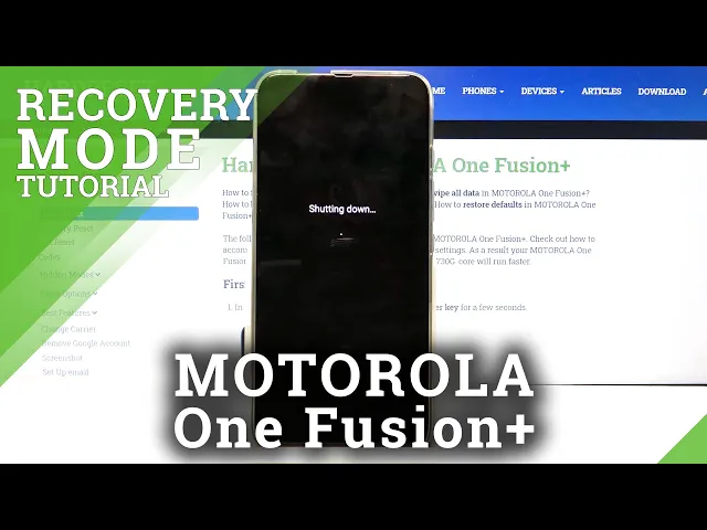 Video thumbnail for How to Hard Reset MOTOROLA One Fusion+ - Recovery Mode