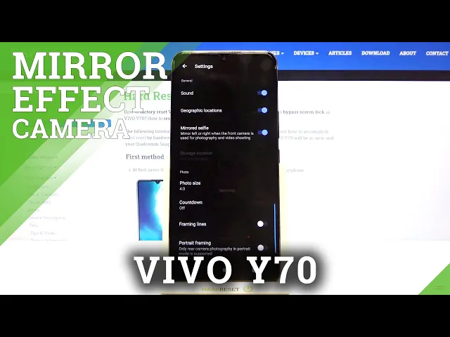 Video thumbnail for How to Disable Mirror Effect in VIVO Y70 – Turn Mirror Effect On and Off