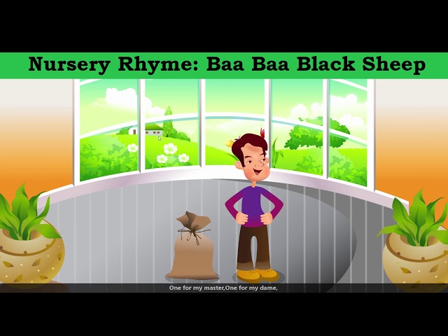 Video thumbnail for Nursery Rhyme | Baa Baa Black Sheep with Lyrics