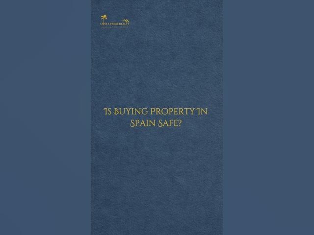 Video thumbnail for Is Buying Property in Spain Safe? ⚖️ -  (Part 1)