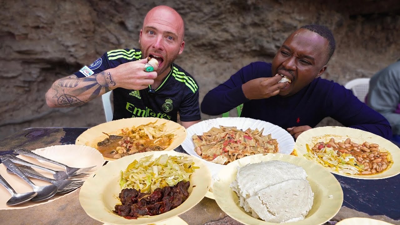 Video thumbnail for MASSIVE Kenya Street Food Tour in Nairobi!! Beef, Breakfast, and Intestines!!