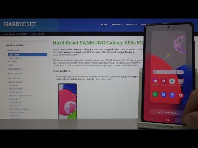 Video thumbnail for How to Find Wallpapers in SAMSUNG Galaxy A52s 5G - Change Wallpaper