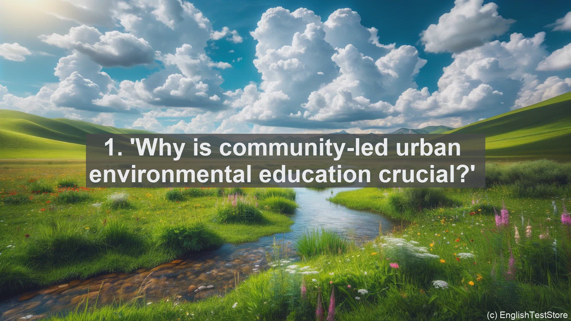 'Video thumbnail for Top 10 Phrases for Talking about CommunityLed Urban Environmental Education'