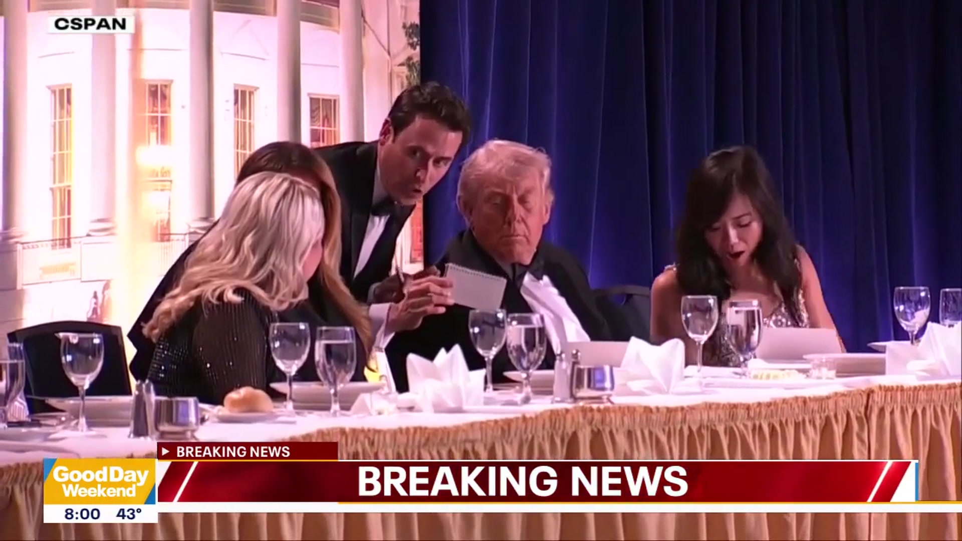 Video thumbnail for White House Correspondent's Dinner shooting suspect in custody | Good Day Weekend