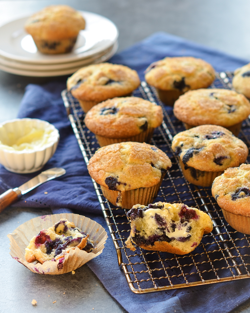 'Video thumbnail for Blueberry Muffins Recipe'