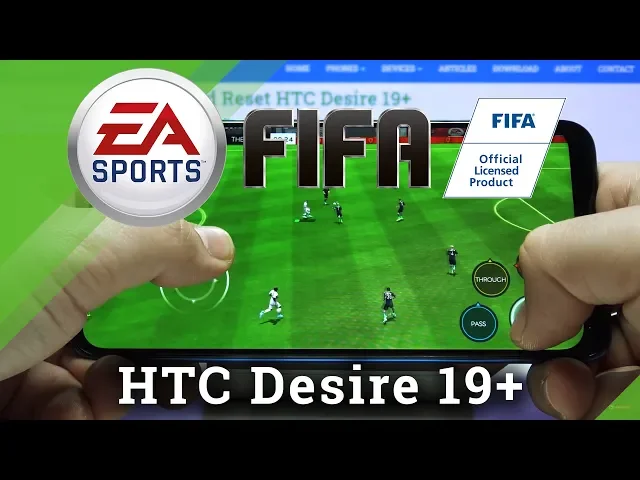 Video thumbnail for How to Play Fifa Mobile on HTC Desire 19+ - Short Gameplay and Settings.