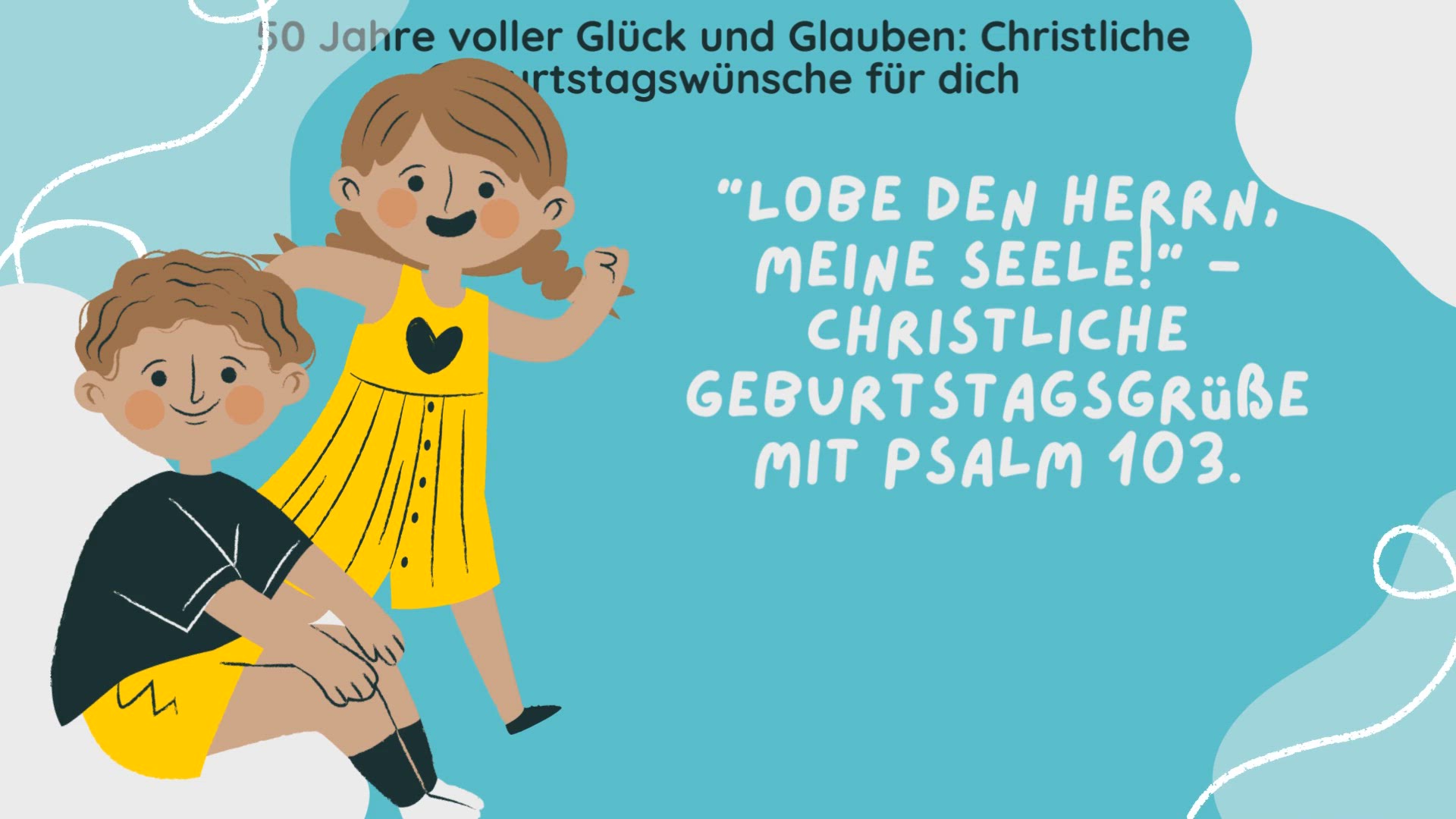 Video thumbnail for 50 Jahre voller Glück und Glauben: Christliche Geburtstagswünsche für dich (Zephyrisch)  : Geburtstagswünsche / Glückwünsche / Glückwunsch - Gebet - Beten - Gebete - Religion und Glauben - Religion & Belief - Christentum - Glaube - Christlich Leben - Chri