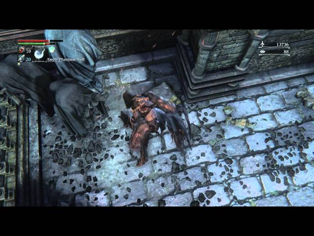 Video thumbnail for Bloodborne - Upper Cathedral Ward: Coir Attire Location, Blue Eyed Wolfbeasts, Brainsucker Combat