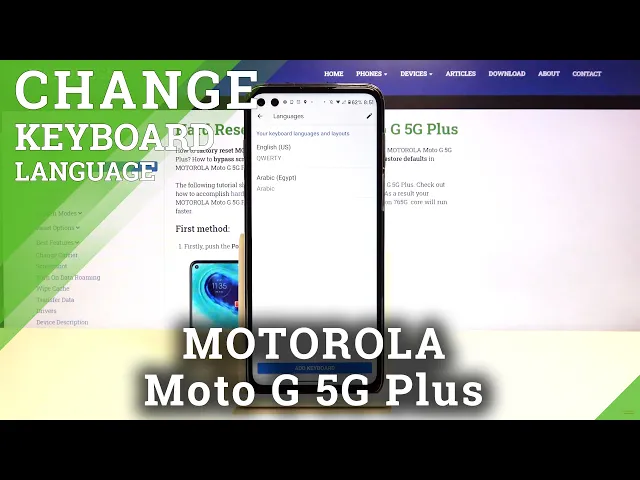 Video thumbnail for How to Change Keyboard Language in Motorola Moto G 5G Plus- Add Language to keyboard