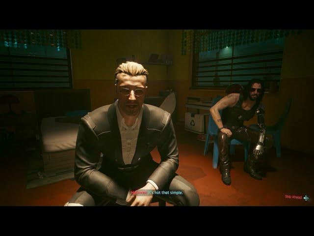 Video thumbnail for Cyberpunk 2077 - Life During Wartime: Talk To Anders Hellman (Gives Biochip Blueprint)