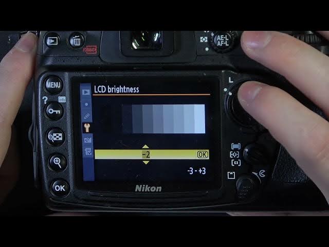 Video thumbnail for How To Change LCD Brightness On NIKON D300