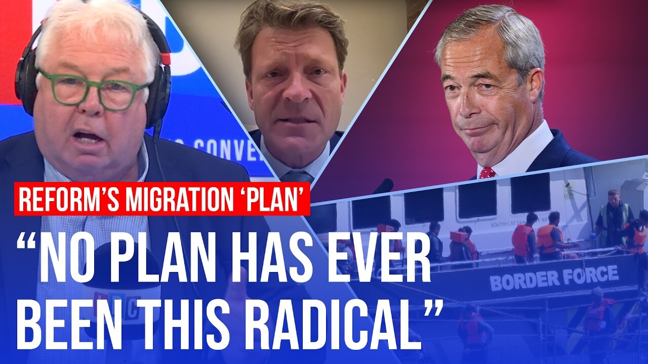 'Video thumbnail for Taliban are 'ready' to work with Farage on Reform's deportation plan | LBC'