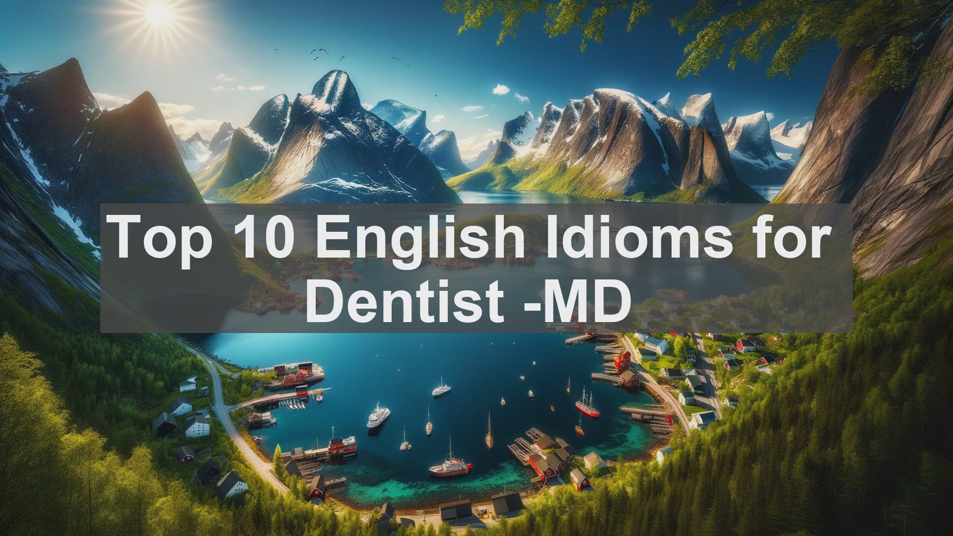 'Video thumbnail for Top 10 English Idioms for Dentist MD'