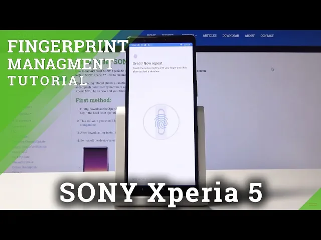 Video thumbnail for How to Set Up Fingerprint in SONY Xperia 5 – Add Screen Lock