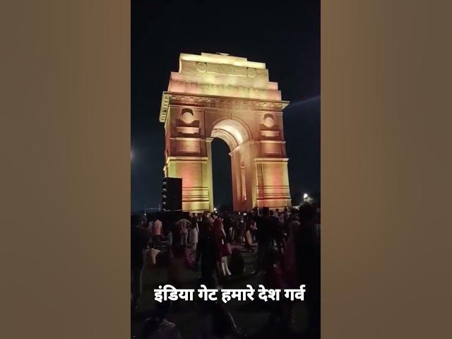 Video thumbnail for Delhi:India Gate View at night | Karyaway Path | Narendra Modi