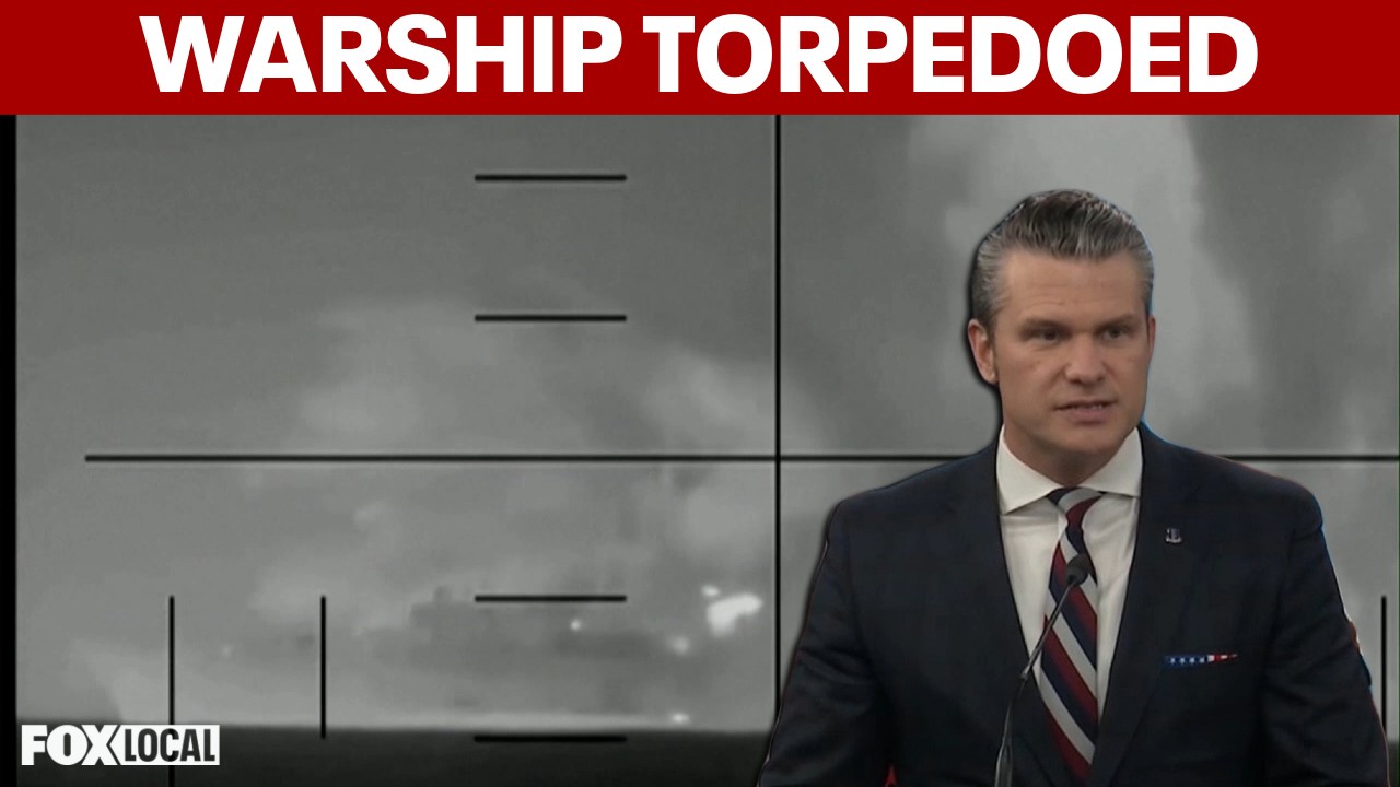 Video thumbnail for Video shows US submarine torpedo Iranian warship: Breaking it down