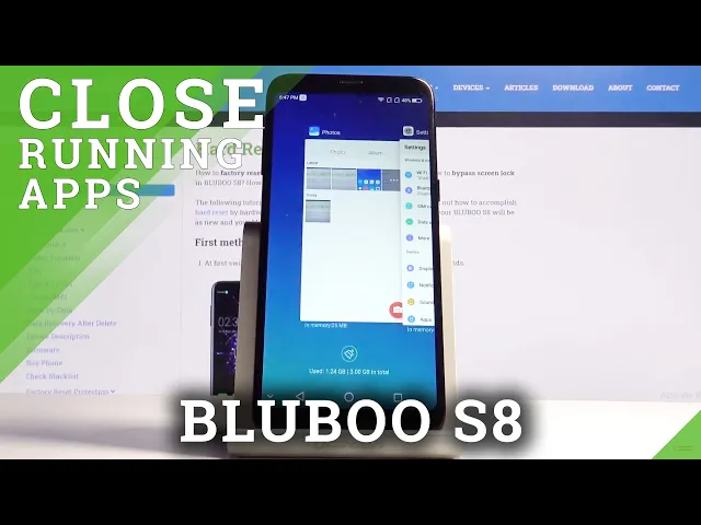 Video thumbnail for How to Switch Off Background Apps on Bluboo S8 - Stop Running Apps