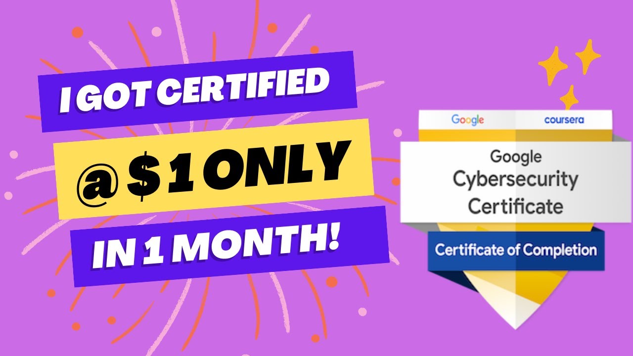 Video thumbnail for How I completed the Google cybersecurity professional certificate in a month.✔