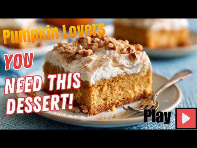 Video thumbnail for Ultimate Easy Pumpkin Dessert | 5-Minute No-Bake Pumpkin Treat