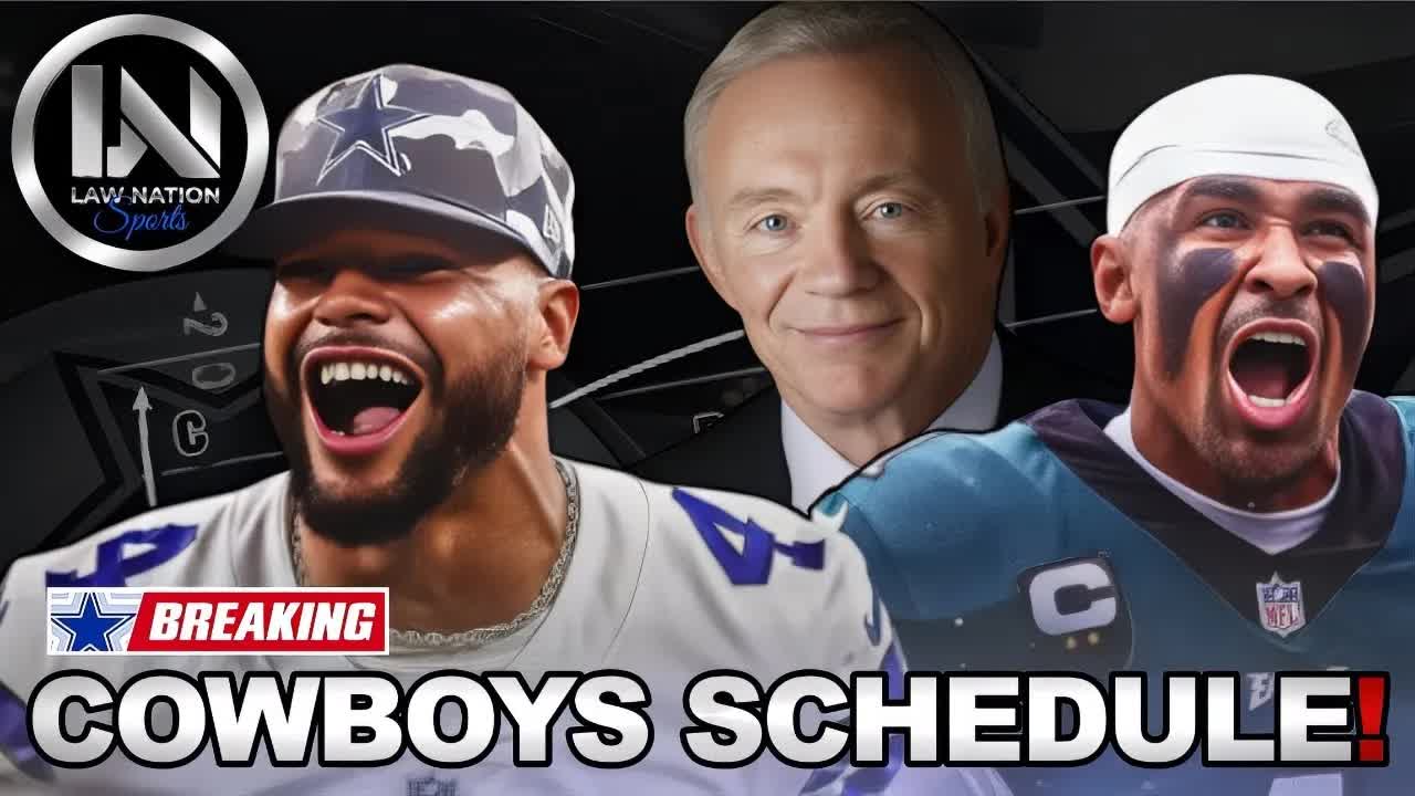 Video thumbnail for law nation sports: cowboys schedule breakdown: nfl shockers, dak prescott & super bowl predictions