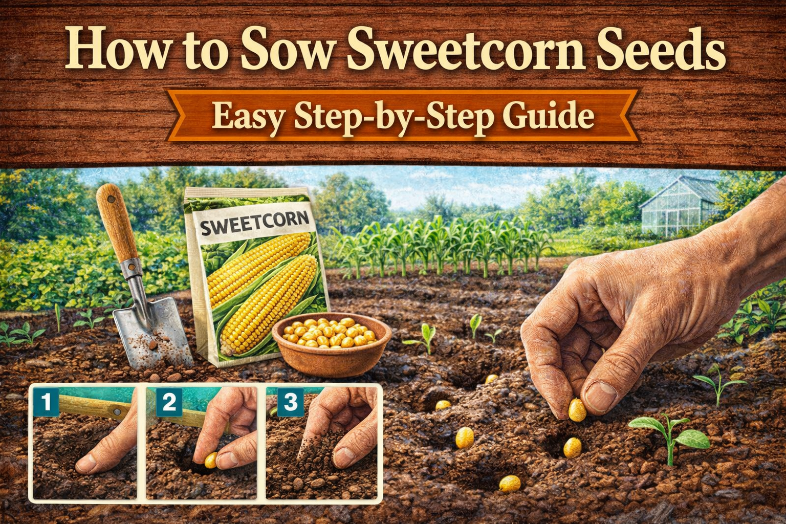 Video thumbnail for How to Sow Sweetcorn Seeds | Easy Step-by-Step Guide