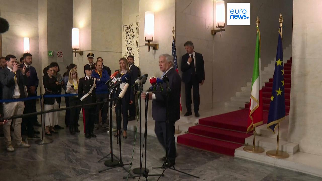 Video thumbnail for Rubio talks to Meloni and Tajani about US, Italian and EU relations: from the Iran war to Trump's tariffs