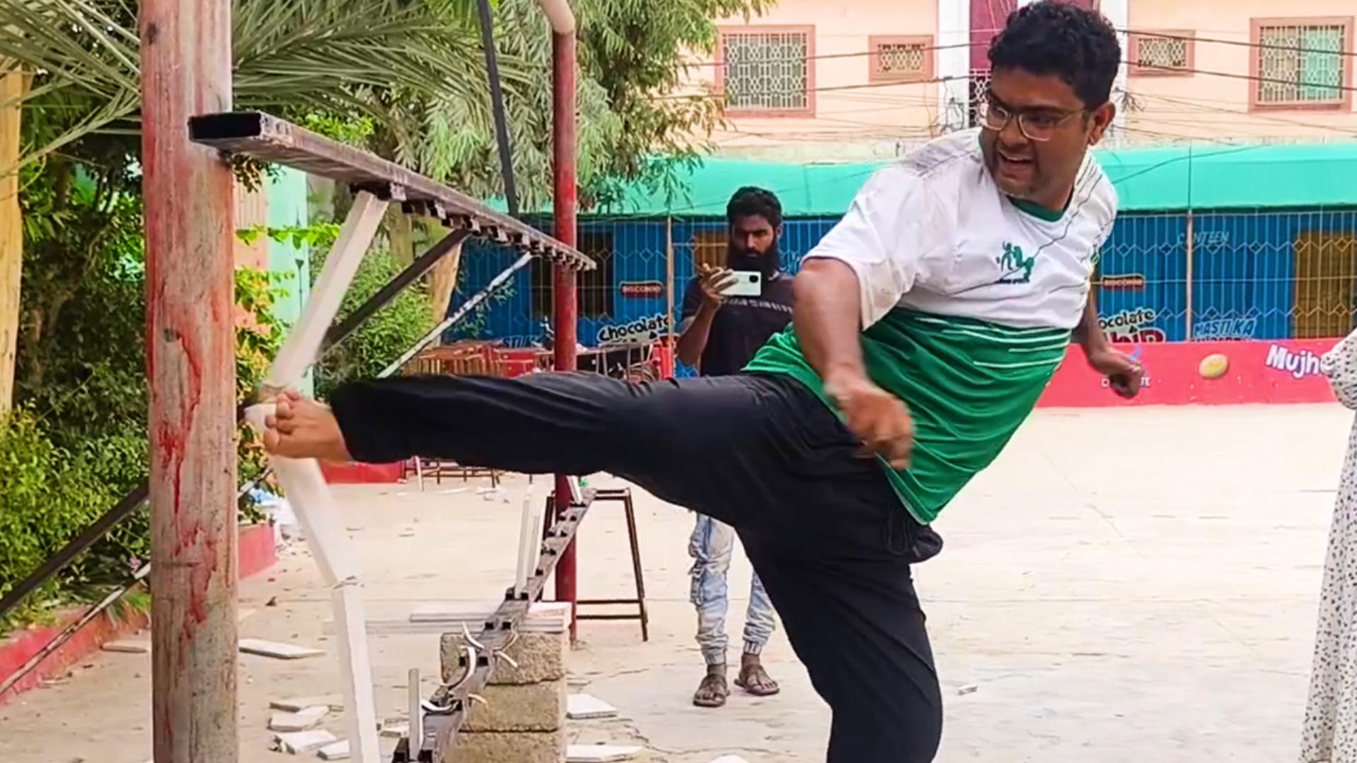 Video thumbnail for Most marble slabs broken by jumping back kicks in one minute - 15 by Muhammad Rashid