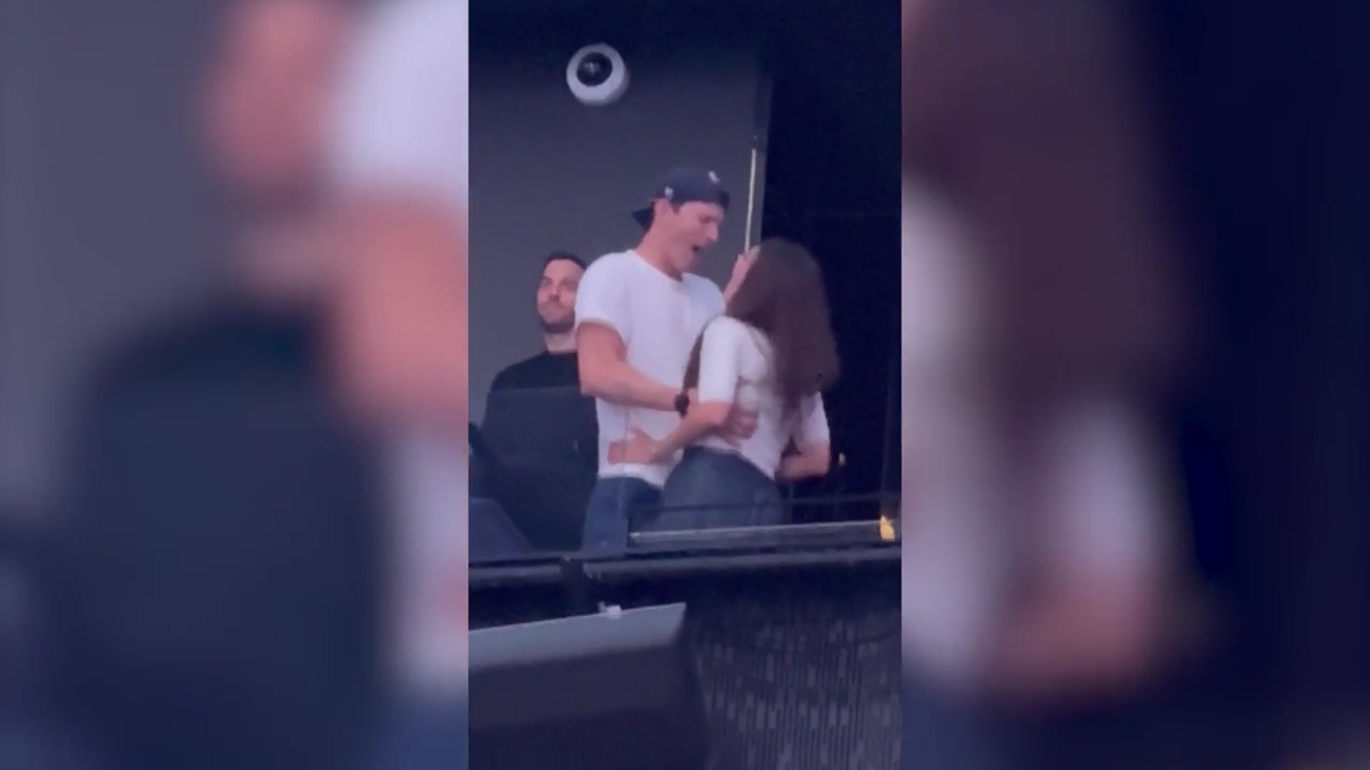 'Video thumbnail for Watch Mila Kunis and Ashton Kutcher show rare PDA at Backstreet Boys concert'