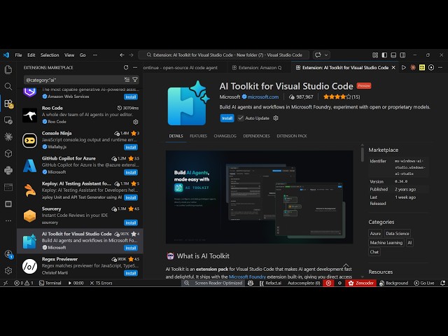 Video thumbnail for This Microsoft AI Toolkit For VSCode Agent is INSANE Builds & Deploys Full Stack Apps From Prompt