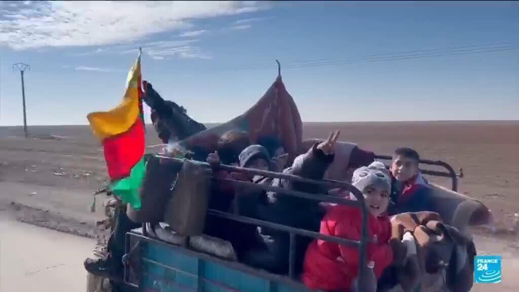 Video thumbnail for Syria peace deal at risk as government forces and Kurdish fighters accuse each other of violations