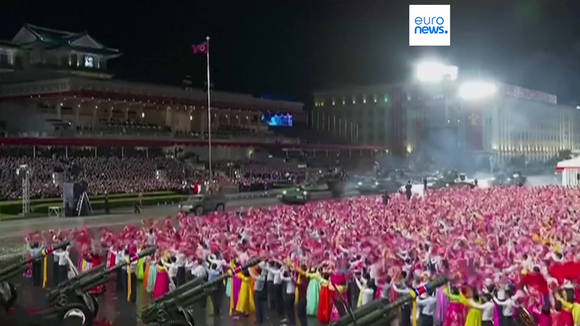 'Video thumbnail for Watch: North Korea unveils its 'most powerful' missile at military parade'