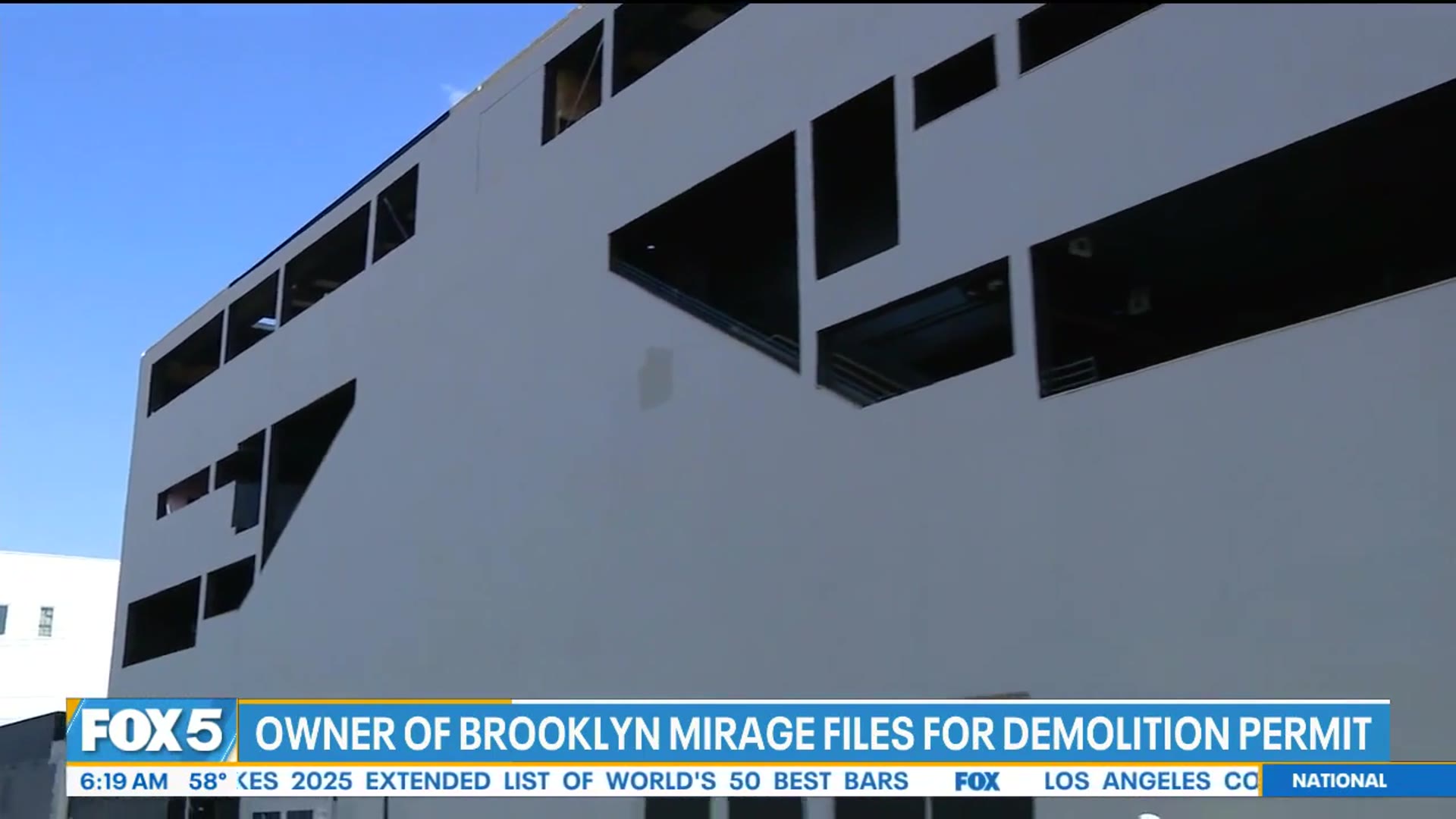 'Video thumbnail for Owner of Brooklyn mirage files for demolition permit'