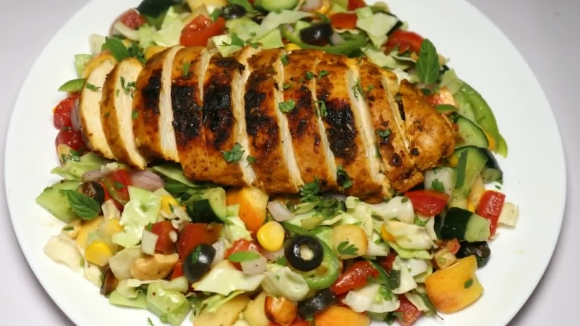 Video thumbnail for Best Grilled Chicken Salad Recipe