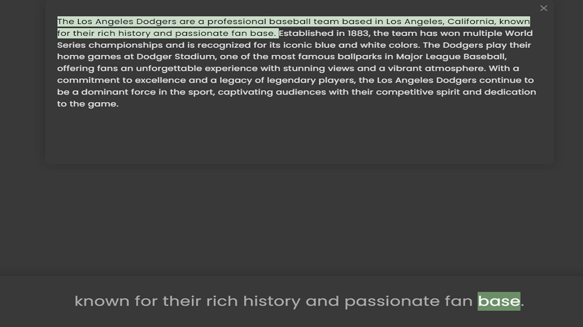 Video thumbnail for The Los Angeles Dodgers are a professional baseball team based in Los Angeles, California, known for their rich history and passionate fan base. Established in 1883, the team has won multiple World Series championships and is recognized f