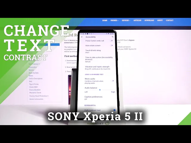 Video thumbnail for How to Enable High Contrast Text in Sony Xperia 5 II – Manage High Contrast Option