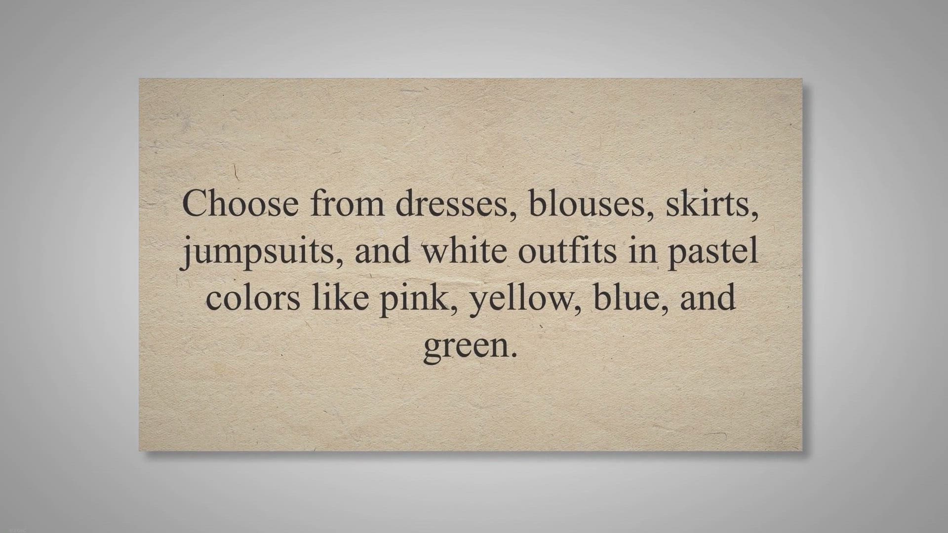 Video thumbnail for What to Wear for Easter Style Guide