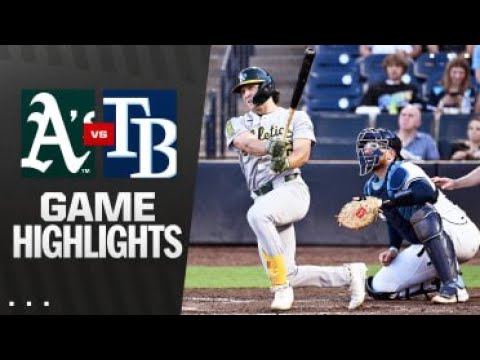 Video thumbnail for Athletics at Tampa Bay Rays Full-Game Highlights! | 07/01/2025