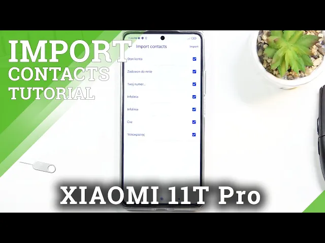 Video thumbnail for How to Copy Contacts on XIAOMI 11T Pro - Transfer Numbers