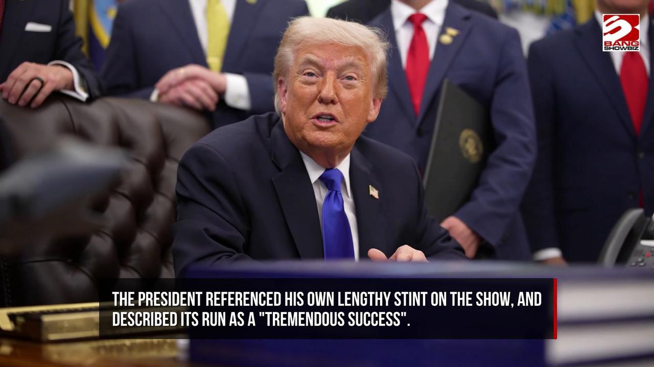 Video thumbnail for Donald Trump weighs in on son Donald Trump Jr. hosting The Apprentice reboot