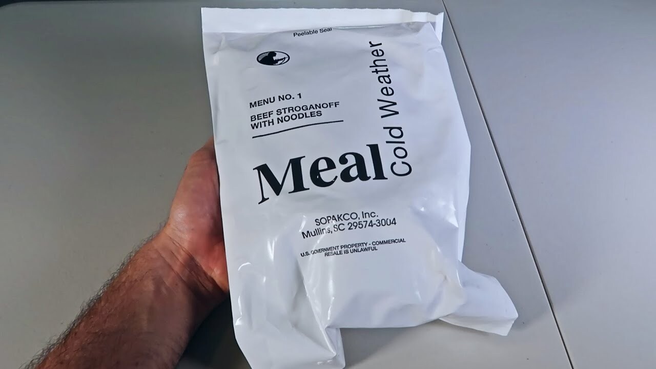 Video thumbnail for Testing US Military Cold Weather MRE (Meal Ready to Eat) Menu NO 1