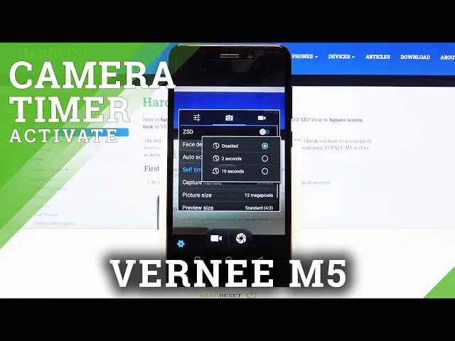 Video thumbnail for How to Use Camera Countdown on VERNEE M5 –  Photo Timer