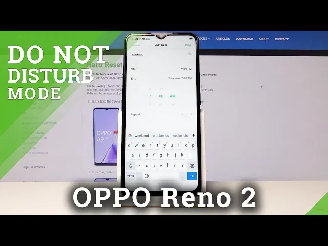 Video thumbnail for How to Set Up DND Mode in OPPO Reno 2 – Enable Do Not Disturb Mode