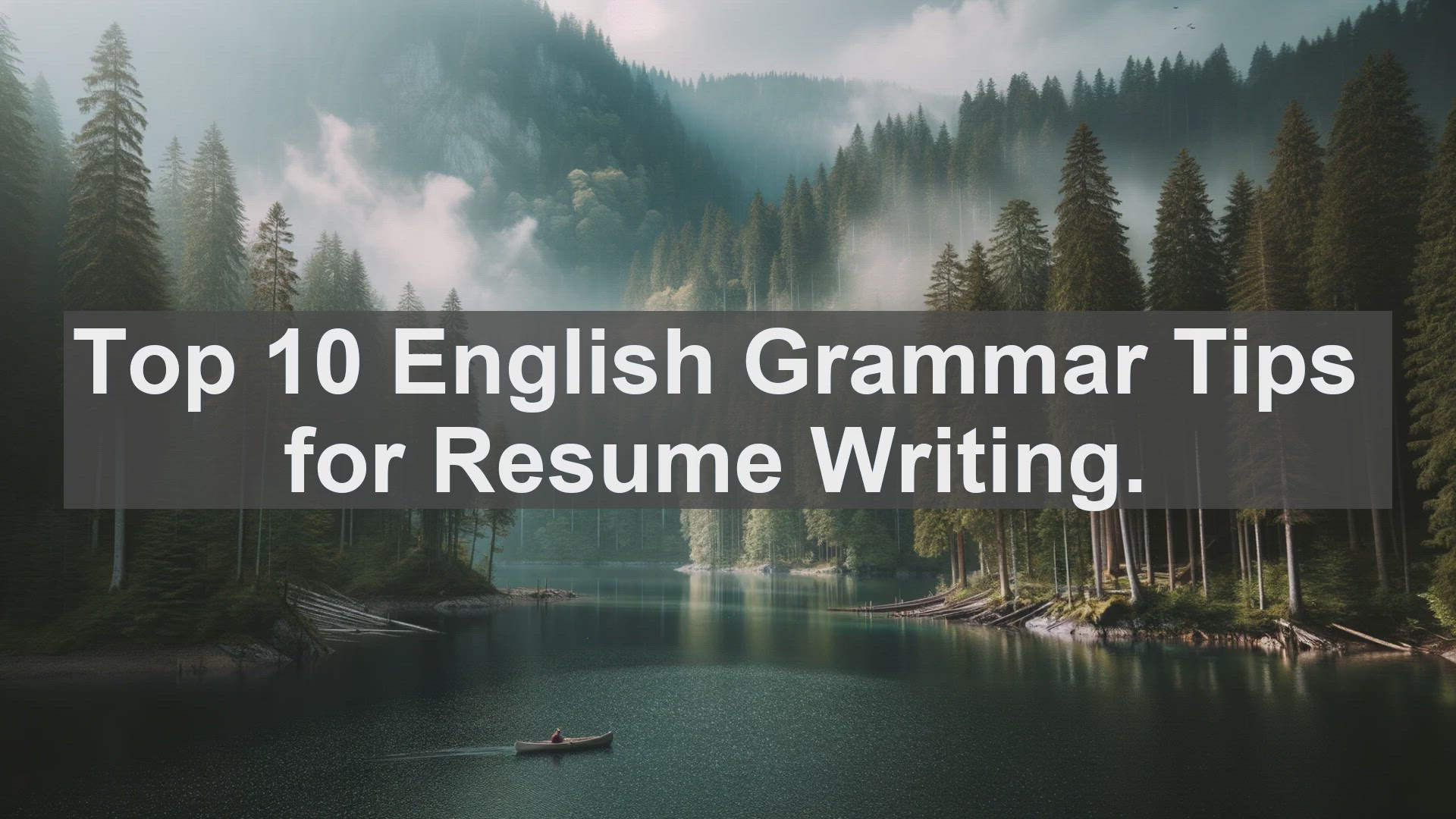 'Video thumbnail for Top 10 English Grammar Tips for Resume Writing'