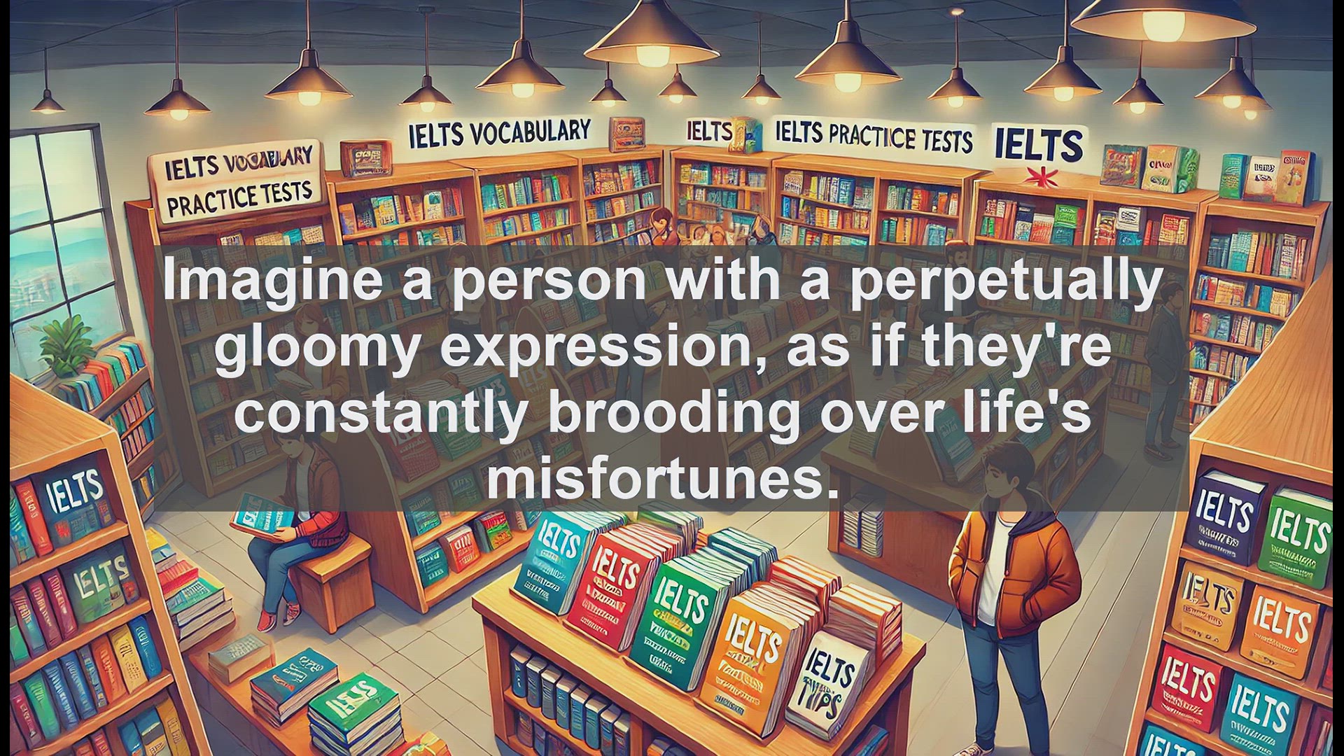 'Video thumbnail for 2000 Must Know IELTS 9.0 Vocabulary - Saturnine: The Adjective for Gloomy Dispositions'